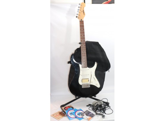 Yamaha Electric Guitar EG112 With Case & Extra Accessories, Includes A Stand & Guitar Strap 10824201