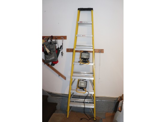 Keller 8 Foot Ladder Includes 2 Portable Work Lights