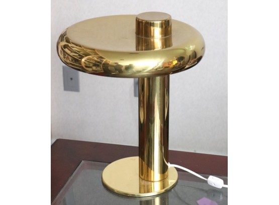 Unique MCM Style Brass Table Lamp