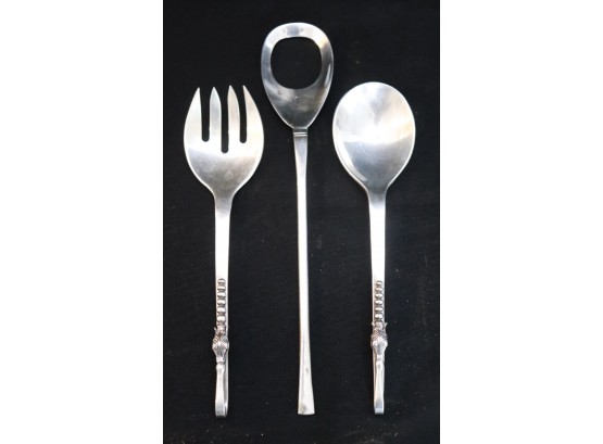 Sterling Silver 3 Pc. Serving Utensils - Mexico