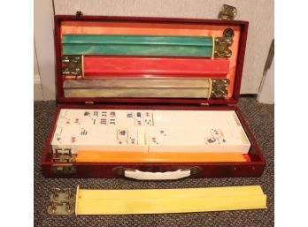 Vintage Royal By Cribard Mah Jong Set Includes 154 Pieces & 5 Racks Includes Hard Case