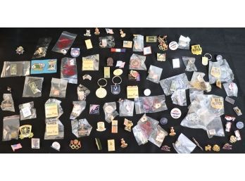 Large Collection Of Olympic Pins Includes NBA & Others