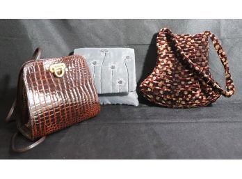 Womens Handbags Includes A Pretty Reptile Pattern, Vanessa Paris - New York London, Trisha Needleham