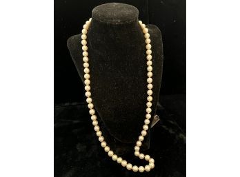 Beautiful Strand Of Knotted Cultured Pearls