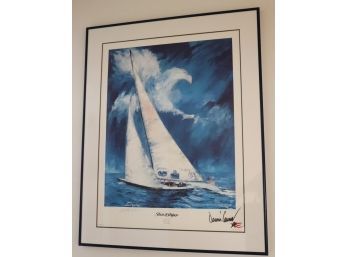 Stars And Stripes Dennis Conor By Artist Bobby Dove Limited Edition Lithograph In A Matted Frame 459/500