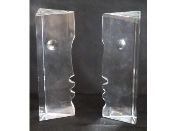 Baccarat Robert Rigot Encounter Man Crystal Figurines