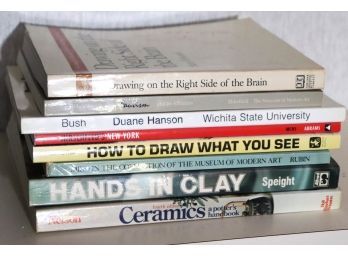 Collection Of Books Titles Include Hands In Clay, Ceramics, Miro & More