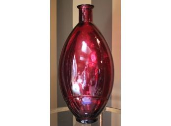 Large Fabulous Cranberry Colored Glass Vase