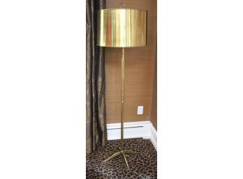 Stunning Robert Abbey Brass Floor Lamp With Brass Metal Shade Amazing Detail Throughout