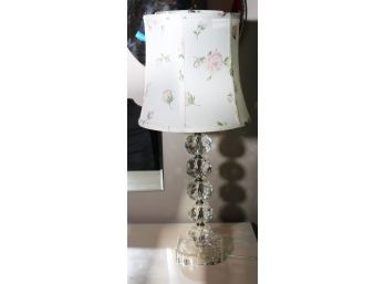 Gorgeous Table Lamp With A Glass Crystal Like Base