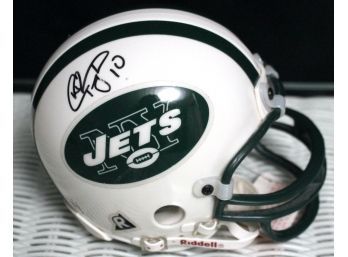 Mini Jets Helmet Riddell Size 3  Signed Chad Pennington 10 As Pictured
