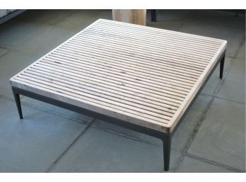 Gloster Outdoor Wicker Coffee Table From A Covered Patio Overall Good Condition