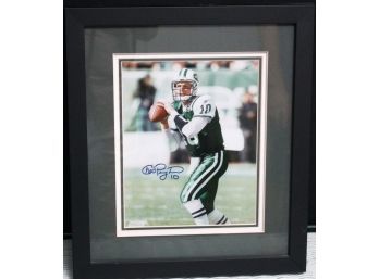 Chad Pennington Foto File With COA On Back From MSD Enterprises