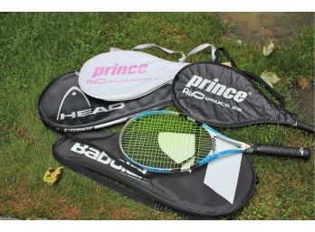 Assorted Tennis Rackets Includes Wilson & Prince