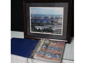 Collection Of Assorted Baseball Cards & Framed Shea/Citified Stadium