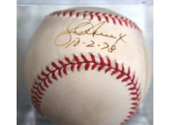 Bucky Dent Autographed Baseball 1978 With Protective Case