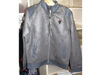 F Collection Vegan Leather Jacket Mens Size Small New With Tags