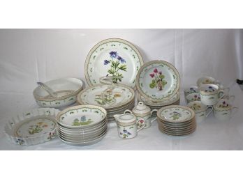 Collection Of Texas Victorian Gardens Blue Bonnet Dinnerware From The Private Collection Of Georges Briar