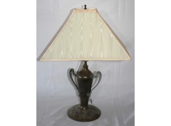 Vintage P & S Patented Art Nouveau Style Lamp With Clover/Floral Detailing - Needs Rewiring
