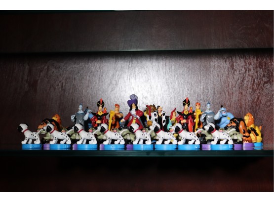 Vintage Chess Set In Resin Featuring Disney Characters