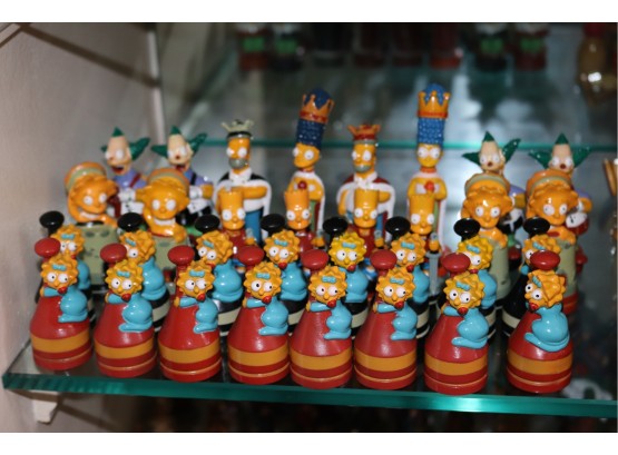 Collectable Chess Set With The Simpsons