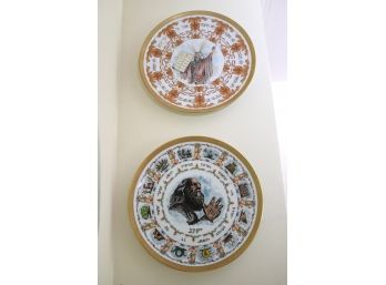 Two Large Limited-Edition Goebel Wall Plates By Laszlo Ispanky