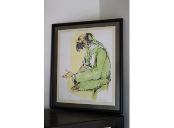 Ben Tov Signed And Numbered Print Of Rabbi Of Mea Shearim