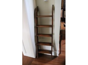 Solid Wood 5 Step Library Ladder With Brass Attachment