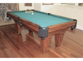 Vintage Billiard Table By Golden West Manufacturing With Mother Of Pearl Inlay