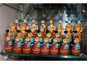 Collectable Chess Set With The Simpsons