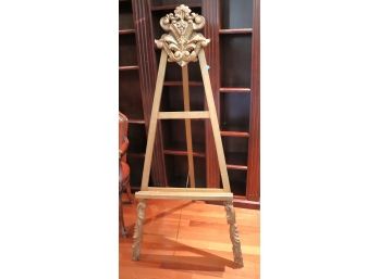 Carved Wood Floor Easel, Ideal For Medium To Large Paintings