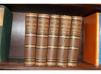 Five Volume Set Of History Of England By Macaulay