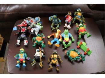 Assorted TMNT Action Figures Includes 1989-1990 Mirage As Pictured Includes Some Accessories