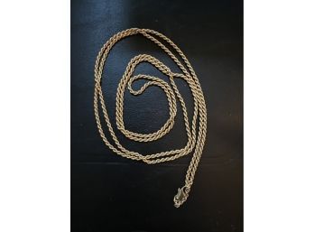 14k YG 48' Rope Chain Necklace