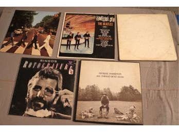 Beatles Albums Includes White Album, George Harrison All Things Must Pass, Something New, Ringo's Rotogravure,