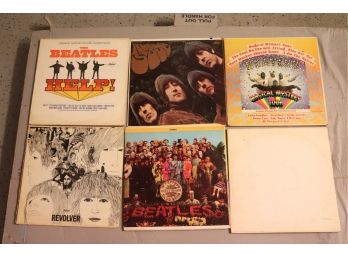 Beatles Albums As Pictured - Revolver, Help, Rubber Soul, Magical Mystery Tour, Sgt Peppers, White Album