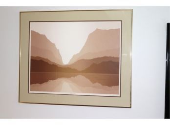 'Mirror Lake' Framed Lithograph 114/250 By Todd Rundland