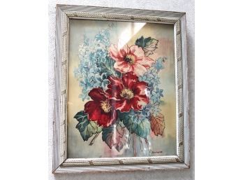 Small Framed Floral Print By Laurent
