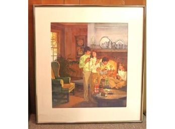 Original Giacobazzi Advertising Poster By Daily, In A Matted Frame