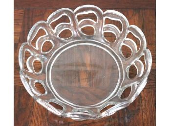 Gorgeous Art Glass Bowl  11 Diameter