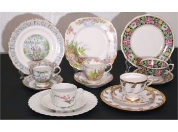 Cups & Saucer Sets As Pictured Royal Albert, Roslyn China Made In England, Haviland, Tuscan