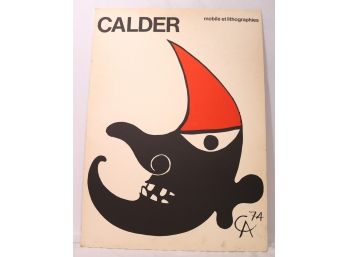 Alexander Calder Smiling Moon Poster / Print On Foam Board 1974
