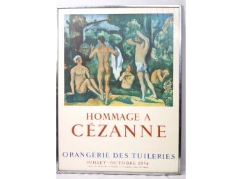 Homage A Cezanne Poster Orangerie Des Tuileries, France, Mourlot 1954