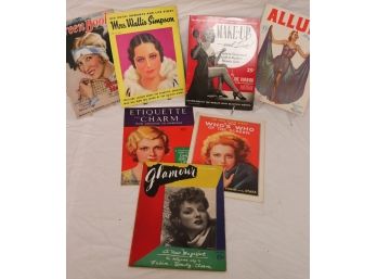 Lot Of Vintage Magazines With Wallis Simpson 1936, Allure, Screen Book & More