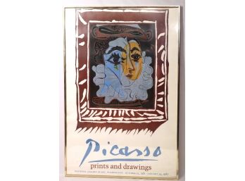 Vintage Picasso Prints & Drawings Museum Exhibition Poster 1982
