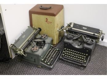 Two Vintage Royal Typewriters & Keystone 95 Movie Projector
