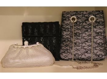 Lot Of Vintage Evening Bags With Lace & Beaded Styles