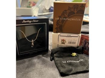 Jay Strongwater Lady Bird Pin In Box