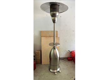Outdoor Propane Heat Lamp With Built In Table & Wheels