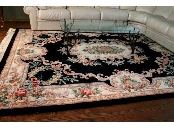 Lovely Hand Woven & Sculpted Area Rug With Floral Design & Romantic Look